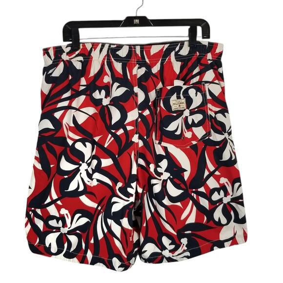 Tommy Hilfiger Men's Mesh Lined Swim Trunks Board Shorts Red White Blue Large - Picture 2 of 5